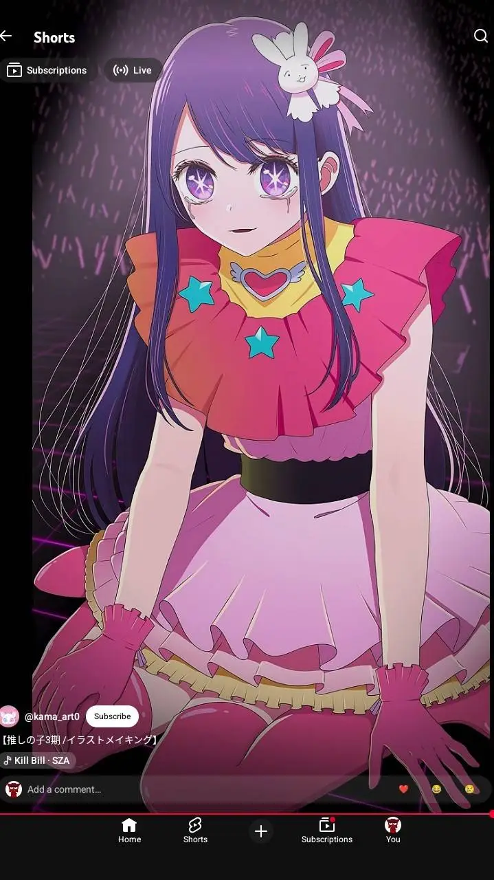 ai character: Ai Hoshino  background