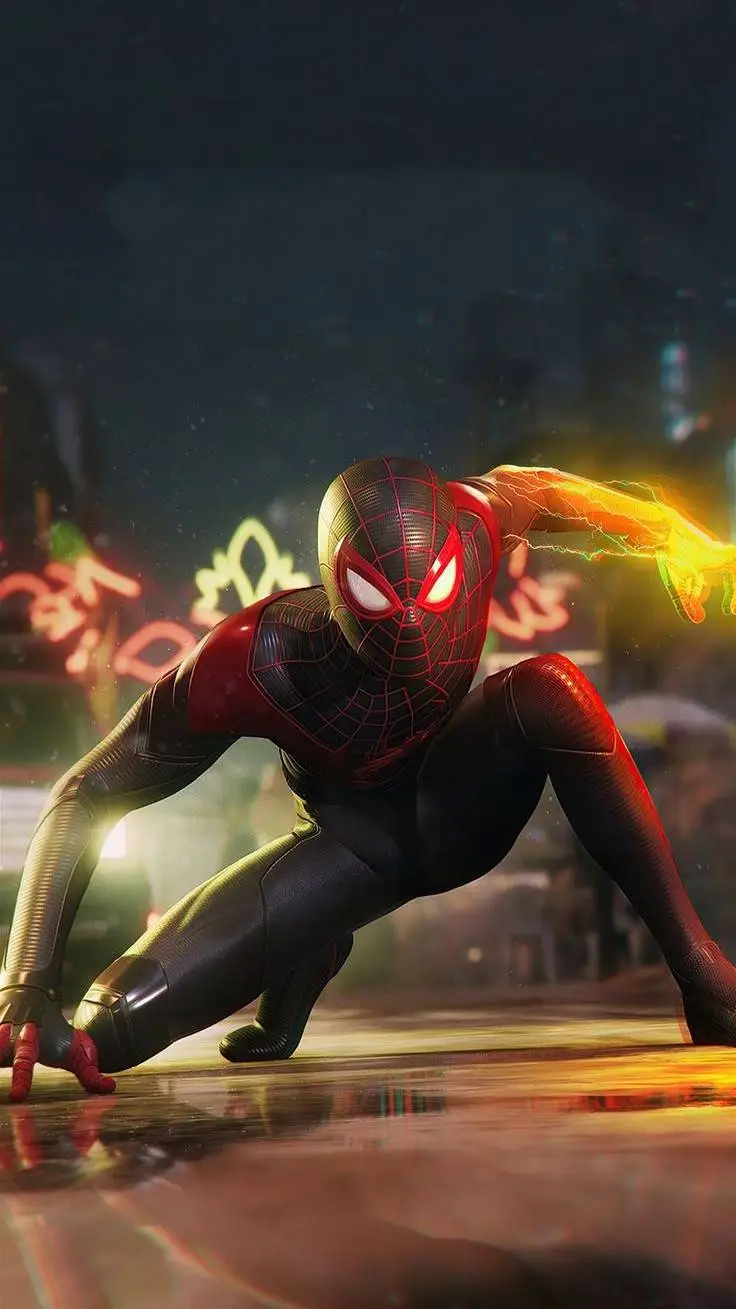 ai character: Miles morales ps4  background