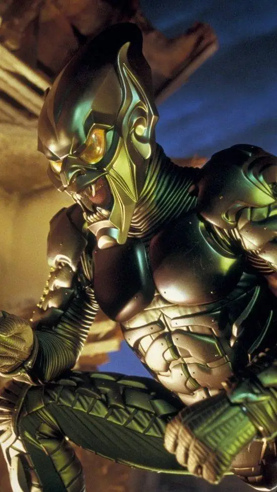 ai character: Green goblin 2002 background