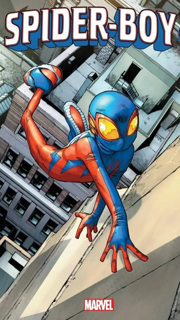 ai character: Spider-Boy  background