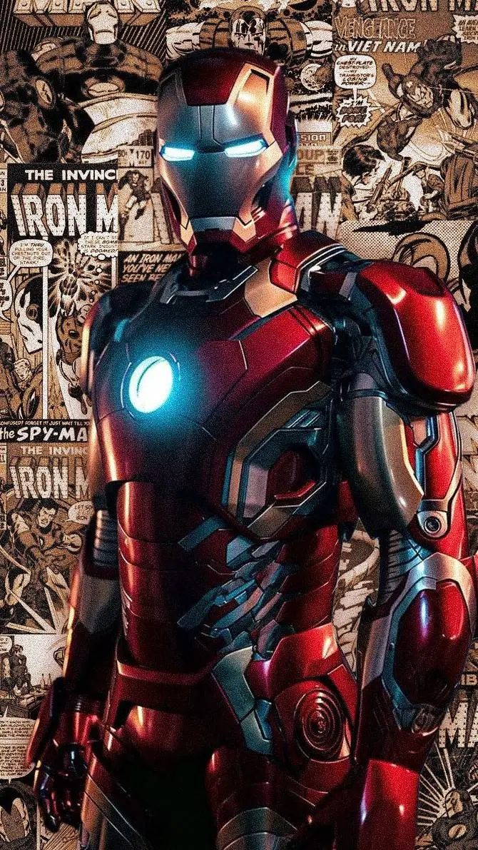 ai character: Iron Man  background