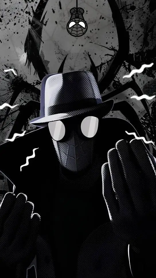 ai character: Spider-Noir background