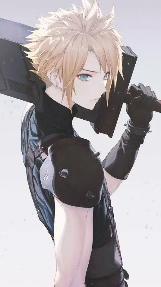 ai character: Cloud Strife✨️🍙 background