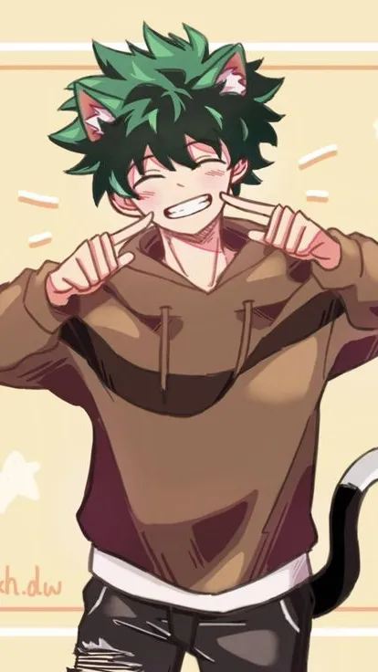 ai character: ^Catboy~Izuku^ background