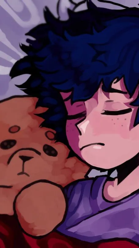 ai character: •Izuku~Text• background
