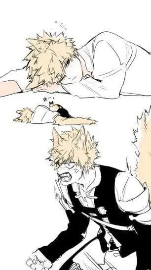 ai character: •Bakugou~Dog• background