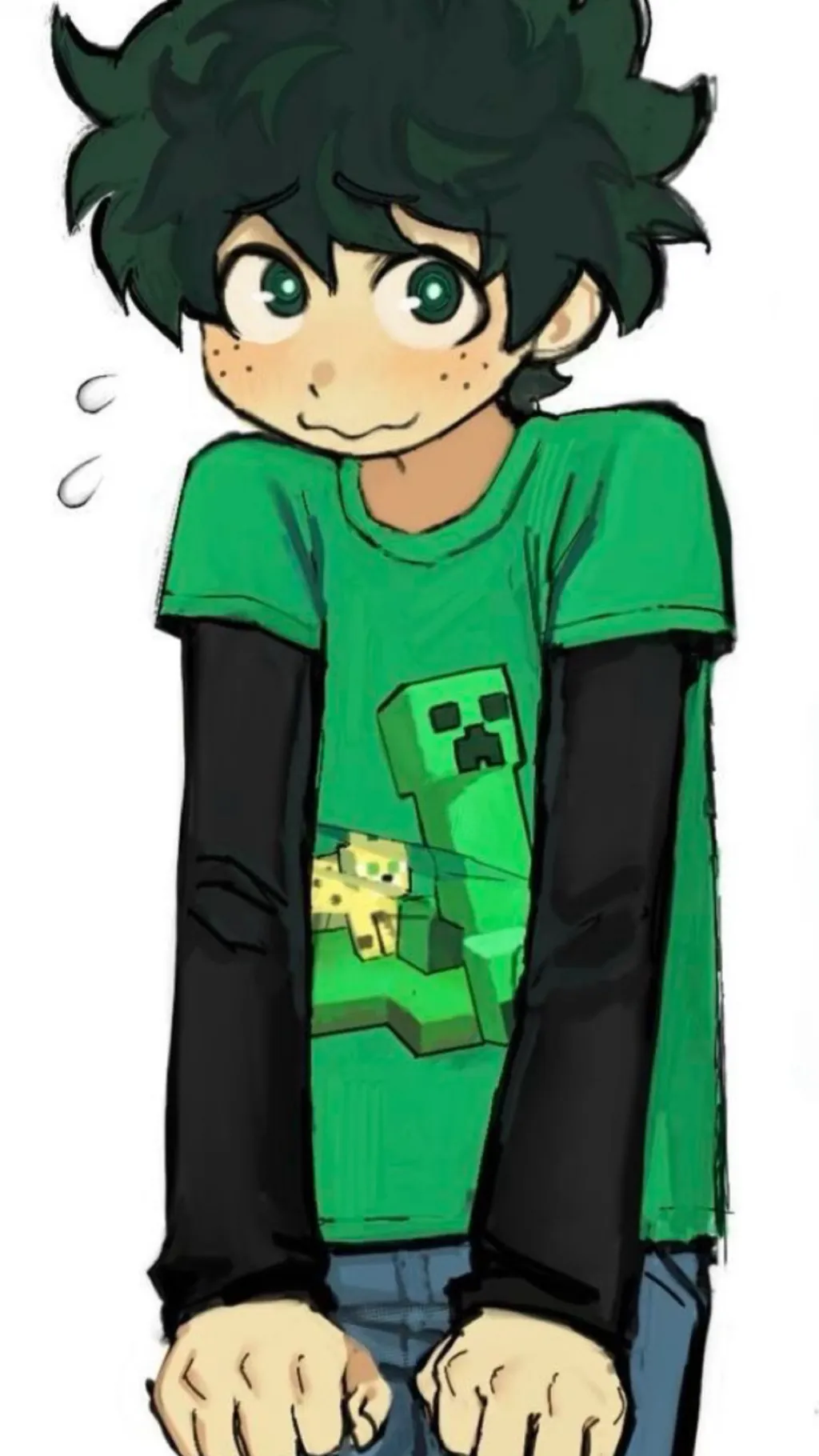 ai character: •Zuku~Minecraft• background