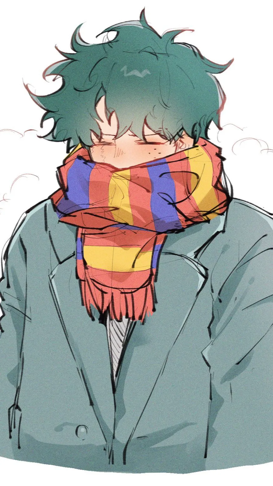 ai character: •Izu~Flustered• background