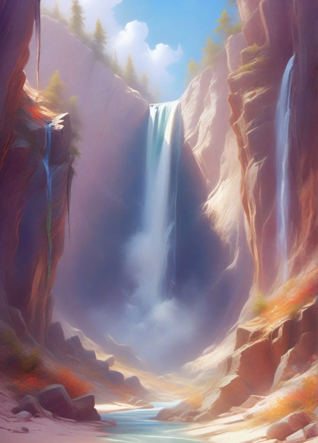 chat with ai character: Waterfall youth