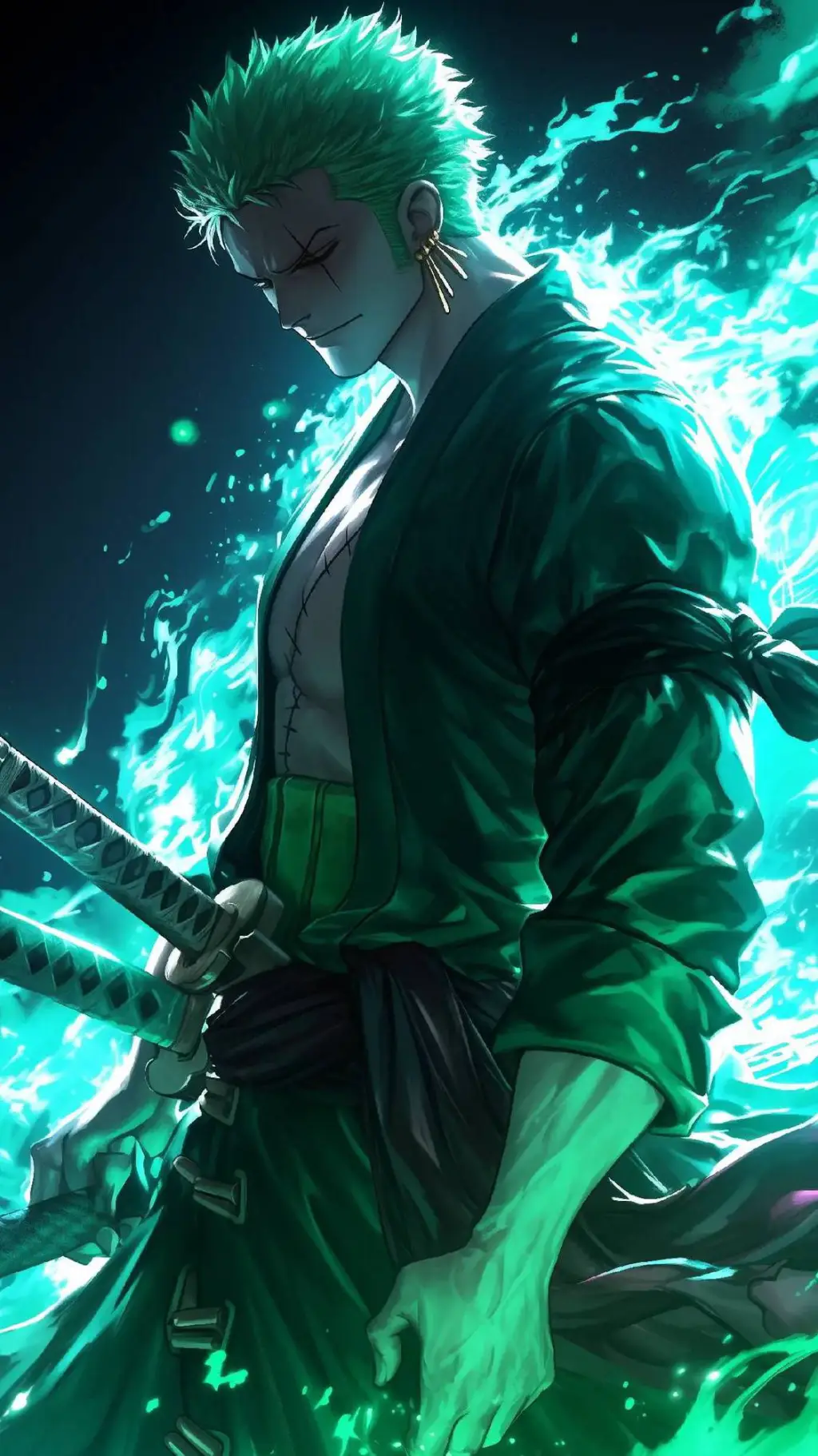ai character: One piece background