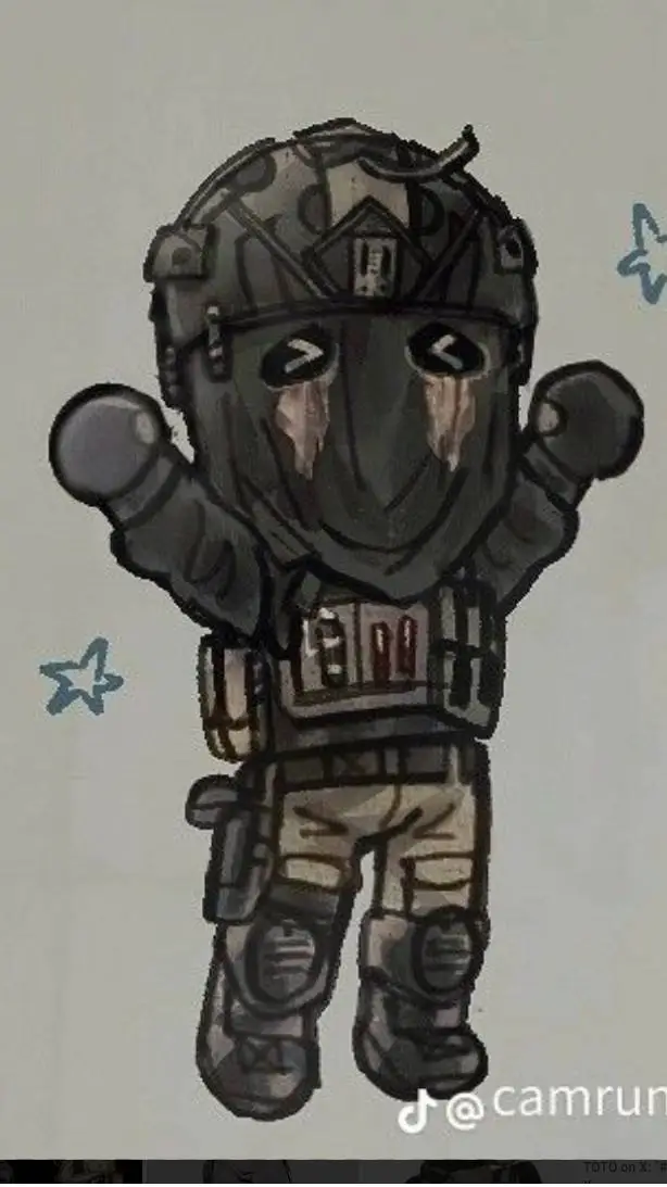 ai character: COD cookie background