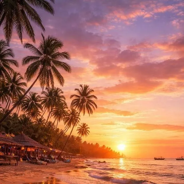 chat with ai character: Sunset at a Beach