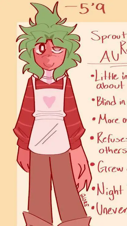 ai character: healed Sprout background