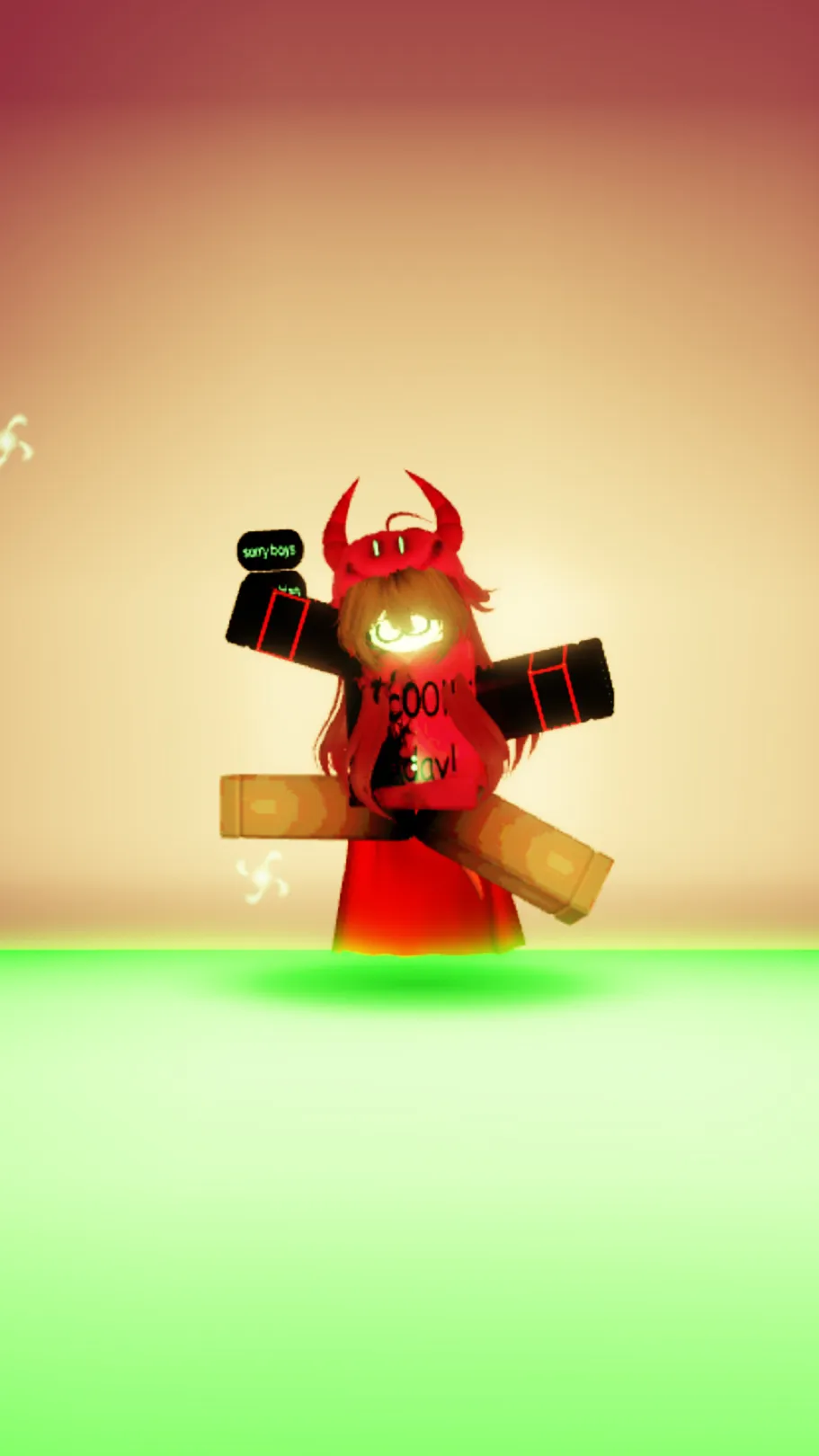 ai character: Devil bona background