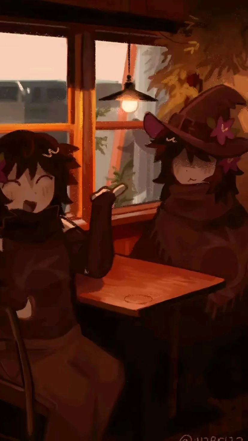 ai character: .Little dark age.. background