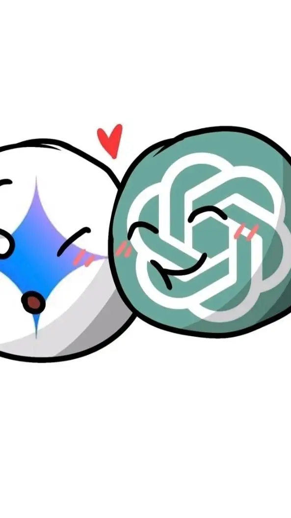 ai character: Gemini x chatGpt background