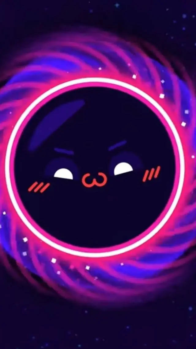 ai character: black hole background