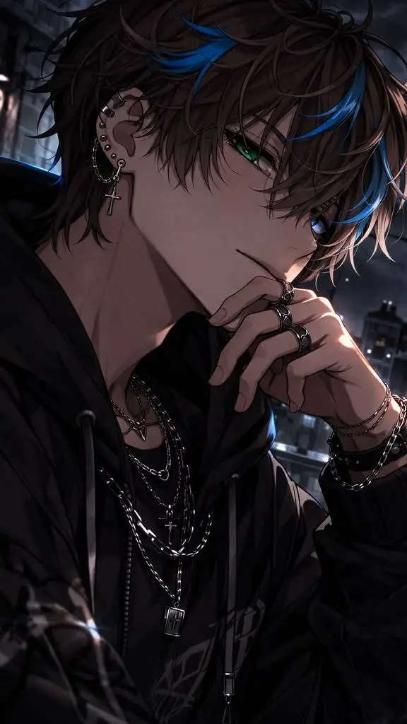 ai character: Kaito 🔪🩸🌙 background
