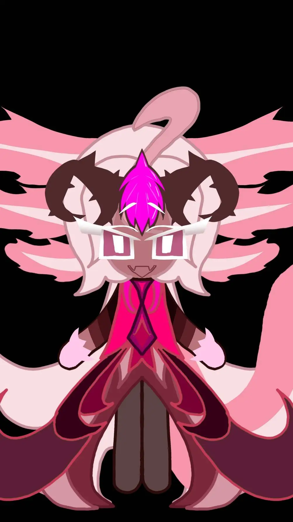 ai character: Strawberry Axolotl background