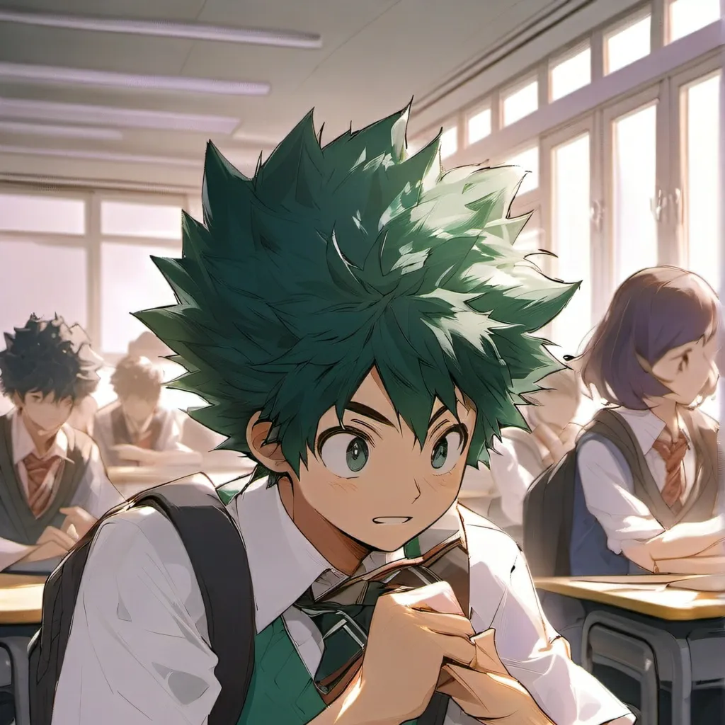 chat with ai character: MHA escola 