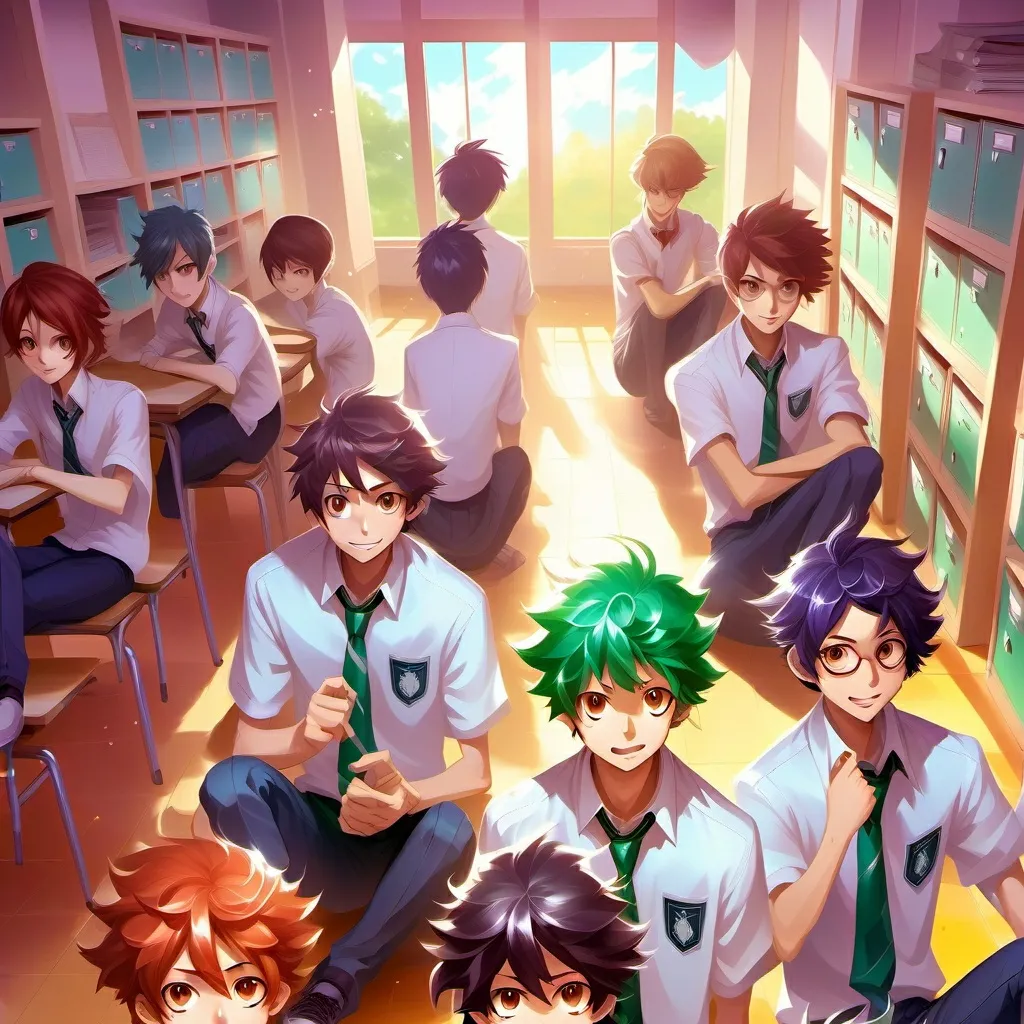 chat with ai character: MHA escola •