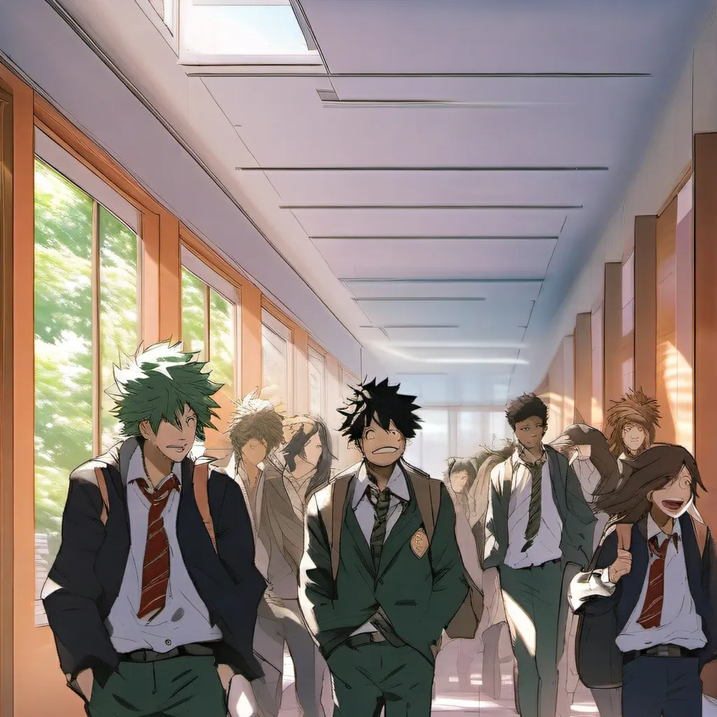 chat with ai character: MHA escola 