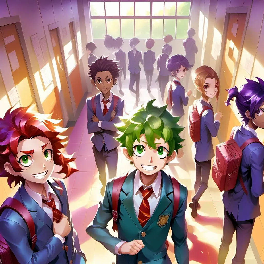 chat with ai character: MHA escola 