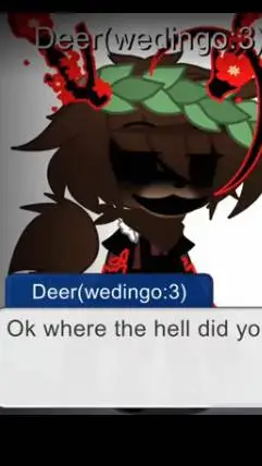 ai character: the deer and kids background