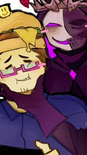 ai character: 👰‍♂️🍔77Noli💜🤵 background