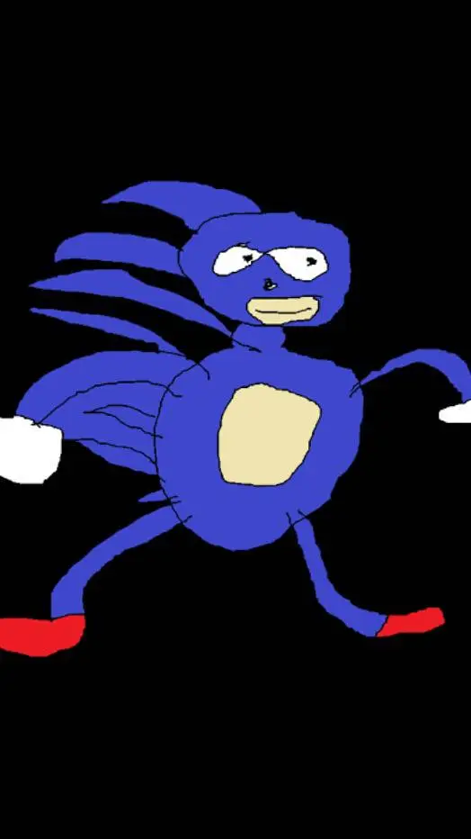 ai character: sanic  background