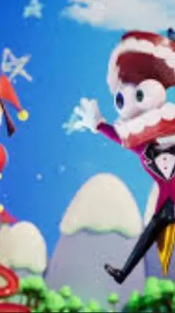 ai character: Caine and  pomni background