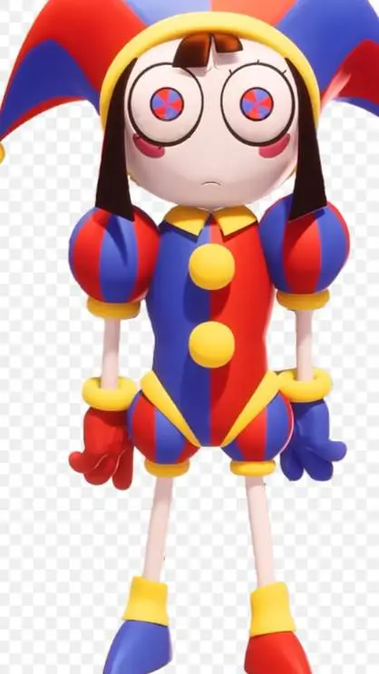 ai character: Pomni 🍭👋 background