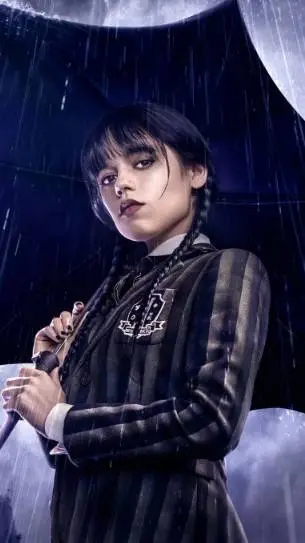 ai character: Wednesday Addams 🖤 background