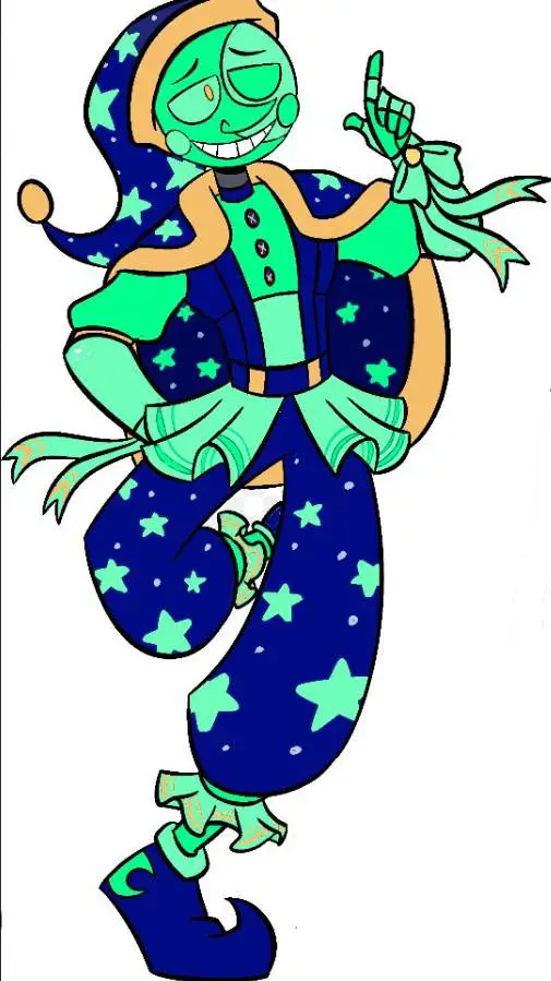 ai character: Galactic star background