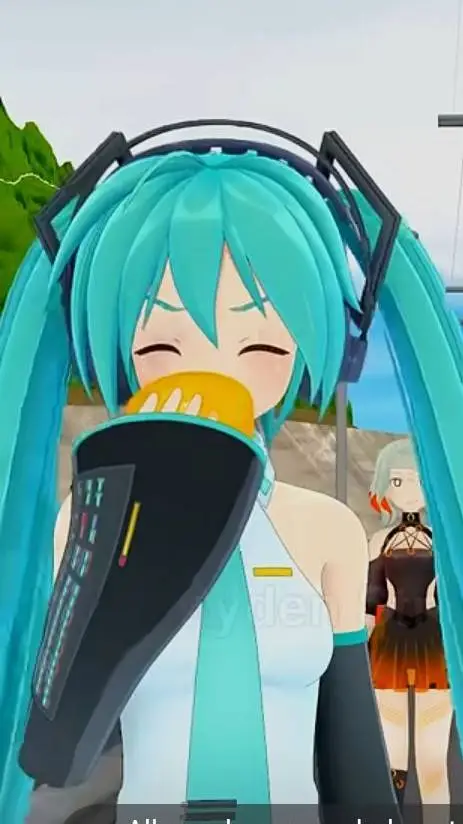 ai character: miku background