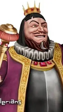 ai character: Angy King  background