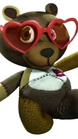 ai character: psycho Teddy  background