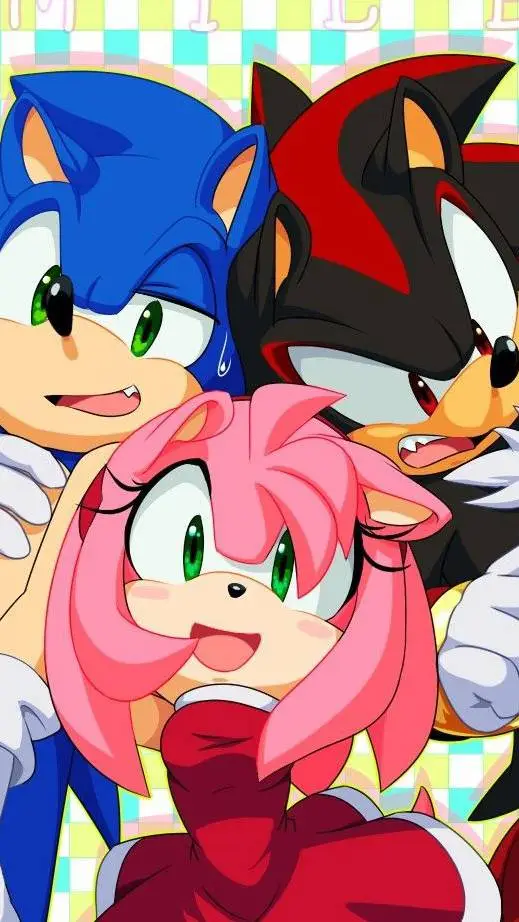 ai character: sonic Shadow amy background