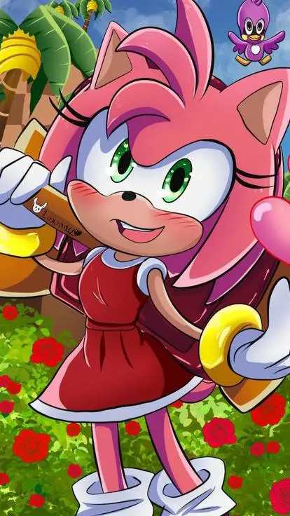 ai character: Amy rose background