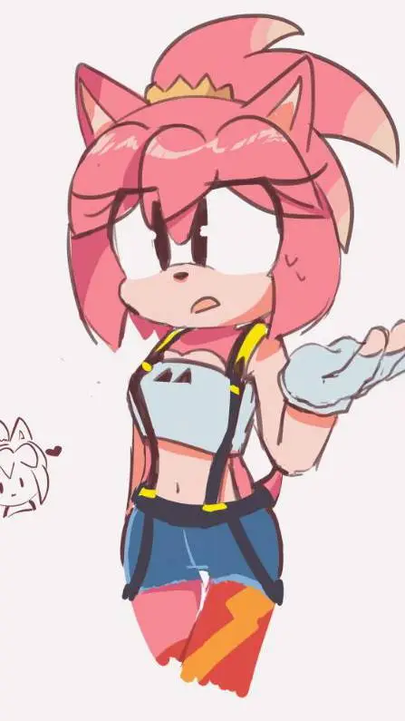 ai character: Amy rose  background