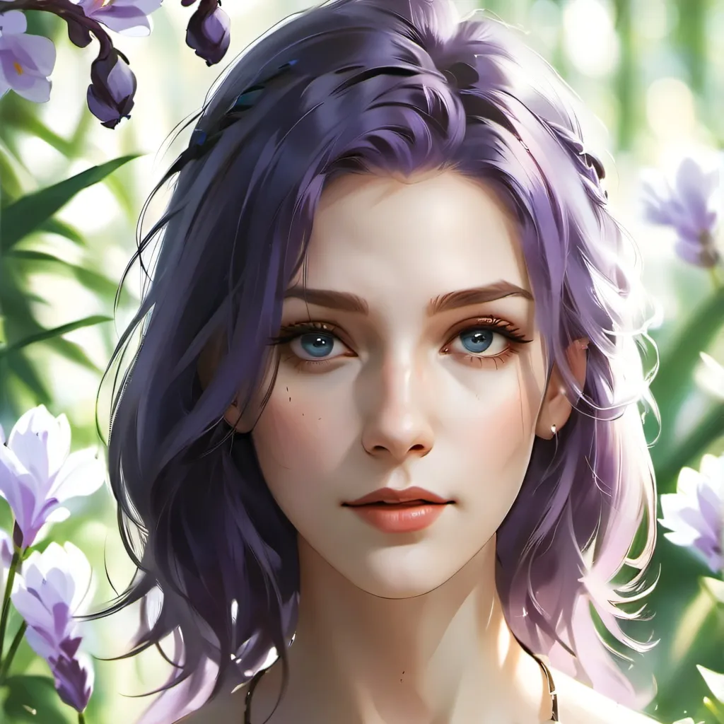 chat with ai character: Purple KitsuneGirl
