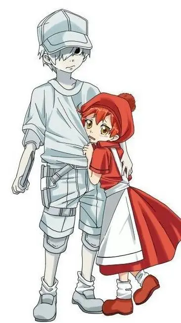 ai character: Baby cells ! background