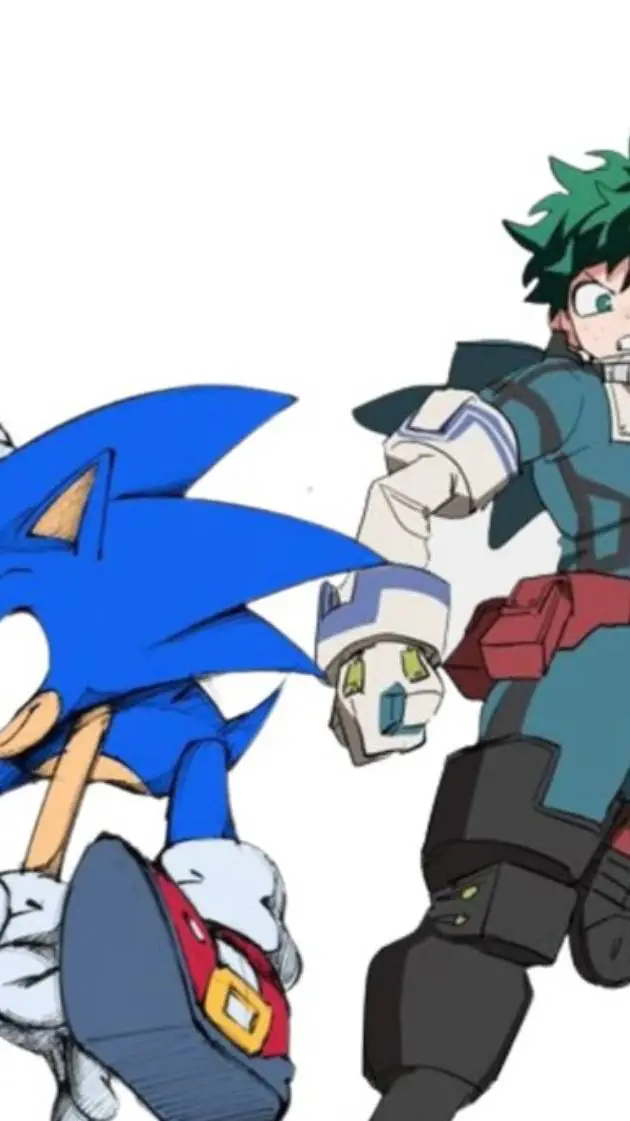 ai character: MHA meets sonic background