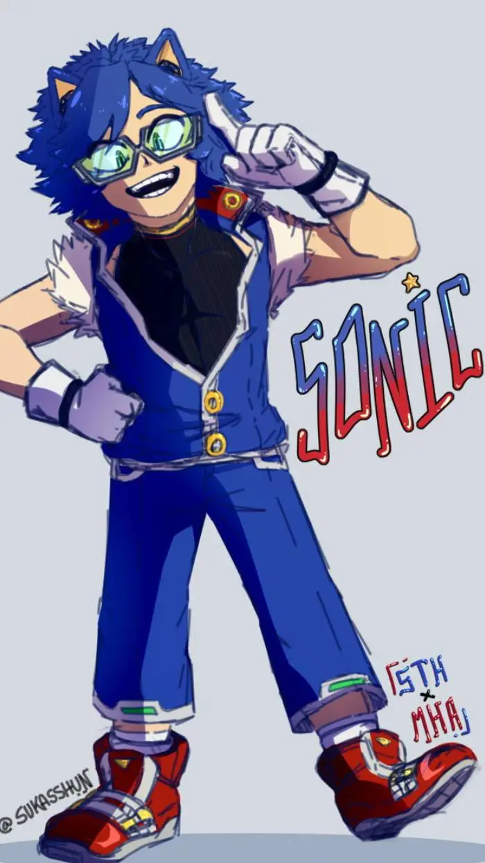 ai character: MHA X SONIC 2 background
