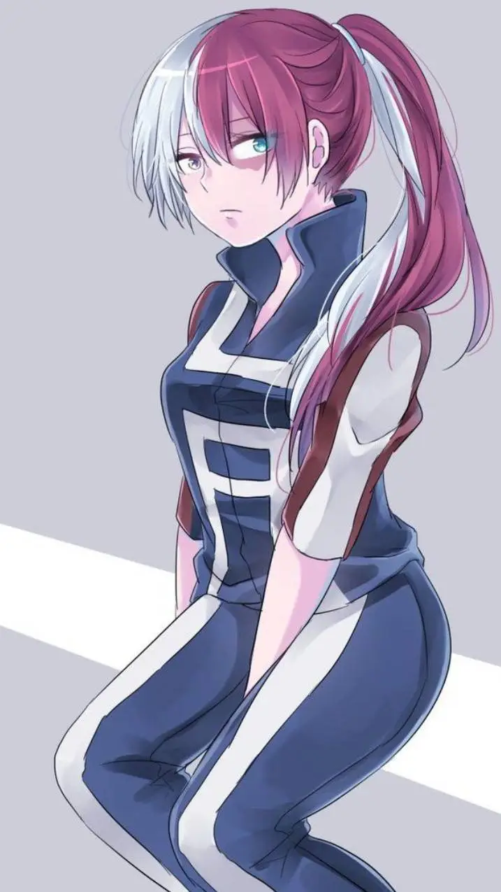 ai character: MHA: Cold-Flame background