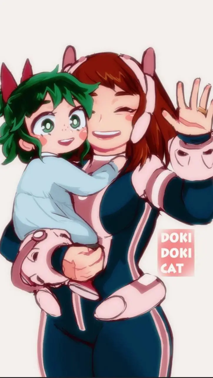 ai character: MHA Deku & Uravity background