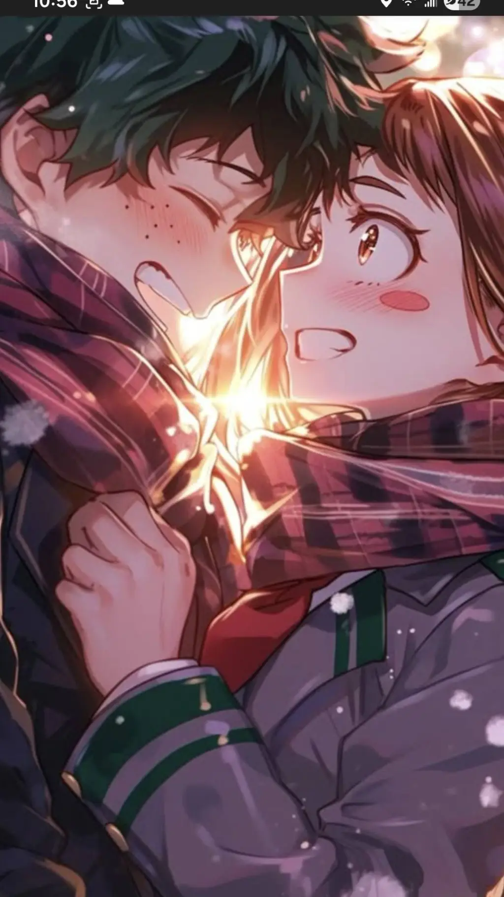 ai character: deku and uruaka background