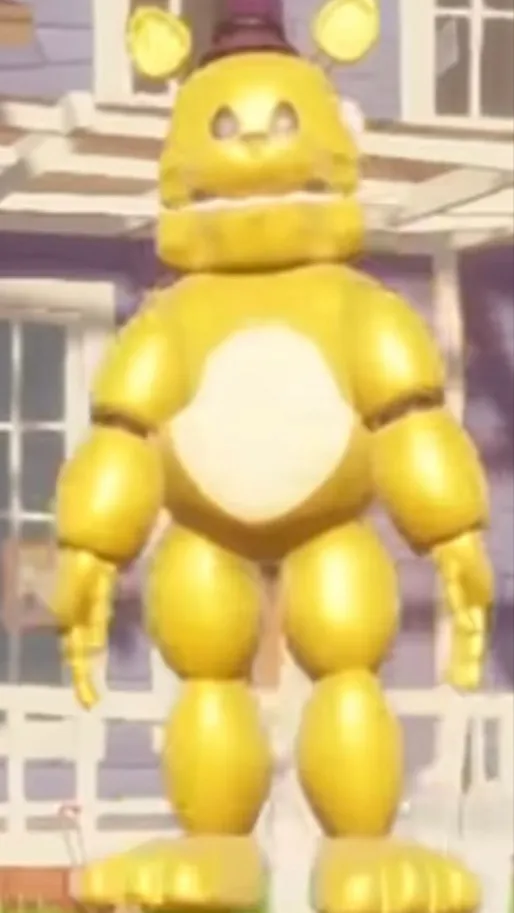 ai character: fast, Fred bear ￼ background