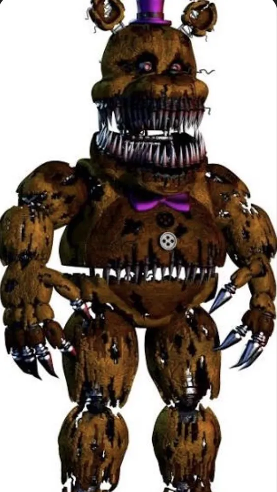 ai character: NightmareFredbear background