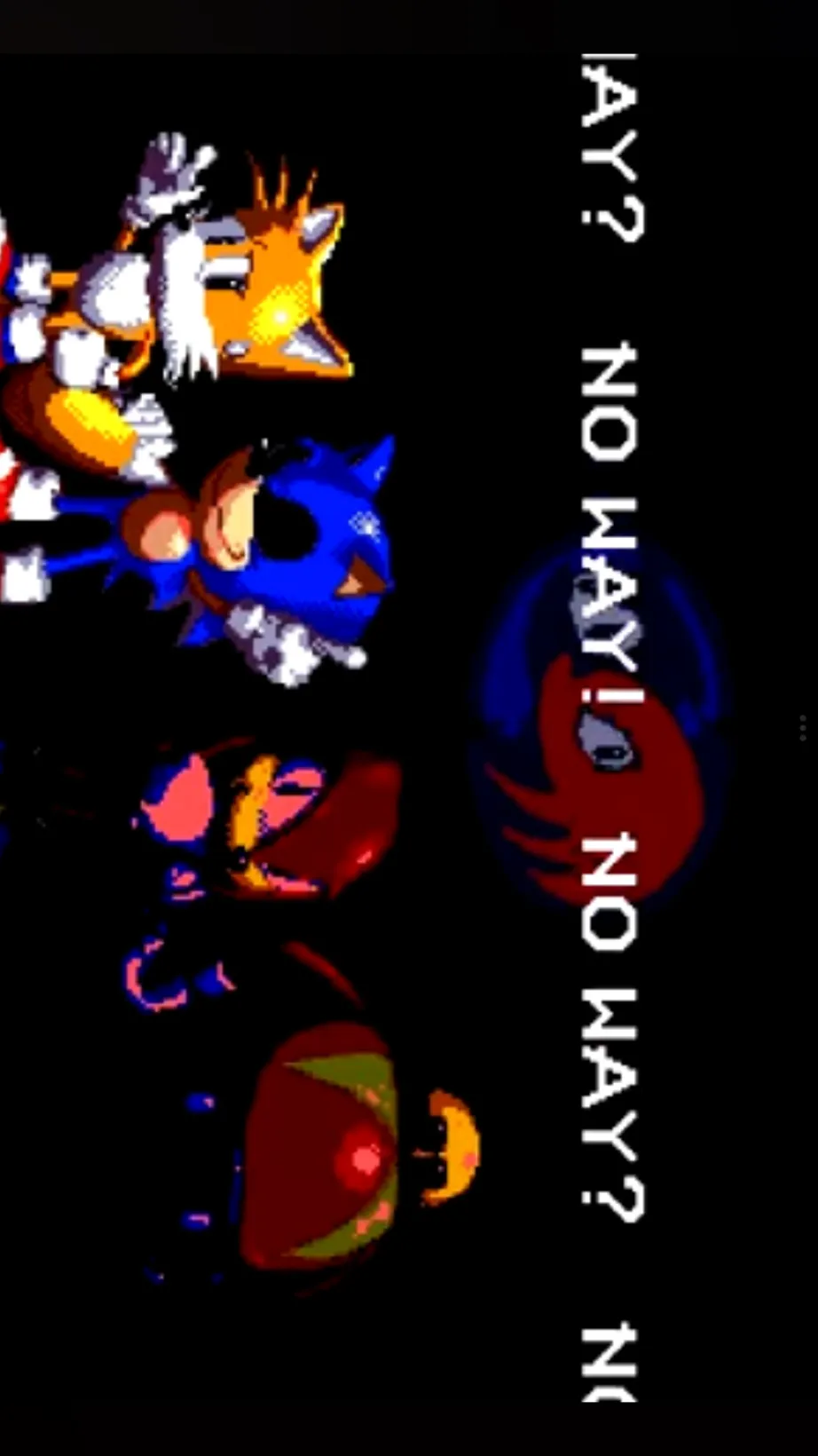 ai character: Dx sonic exe fight background